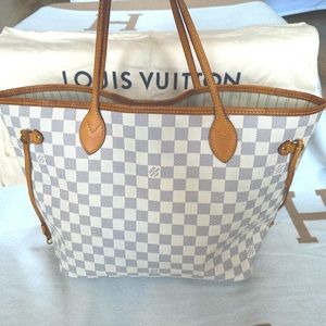 Louis Vuitton MM Neverfull Damier Azur